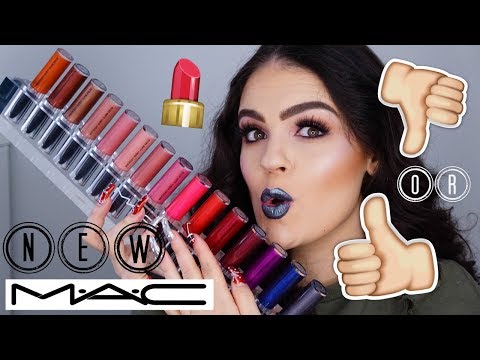 "Mac Retro Matte" skysti lūpų dažai "Metallics Atomized video