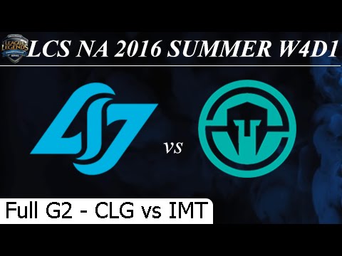 CLG vs IMT Game 2 Full 24/06/2016 - LCS NA Summer 2016 W4D1M1 Counter Logic Gaming vs Immortals
