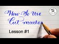 How To Use Cut Markers Lesson 1 Step By Step English Calligraphy Englishcalligraphy Lesson1