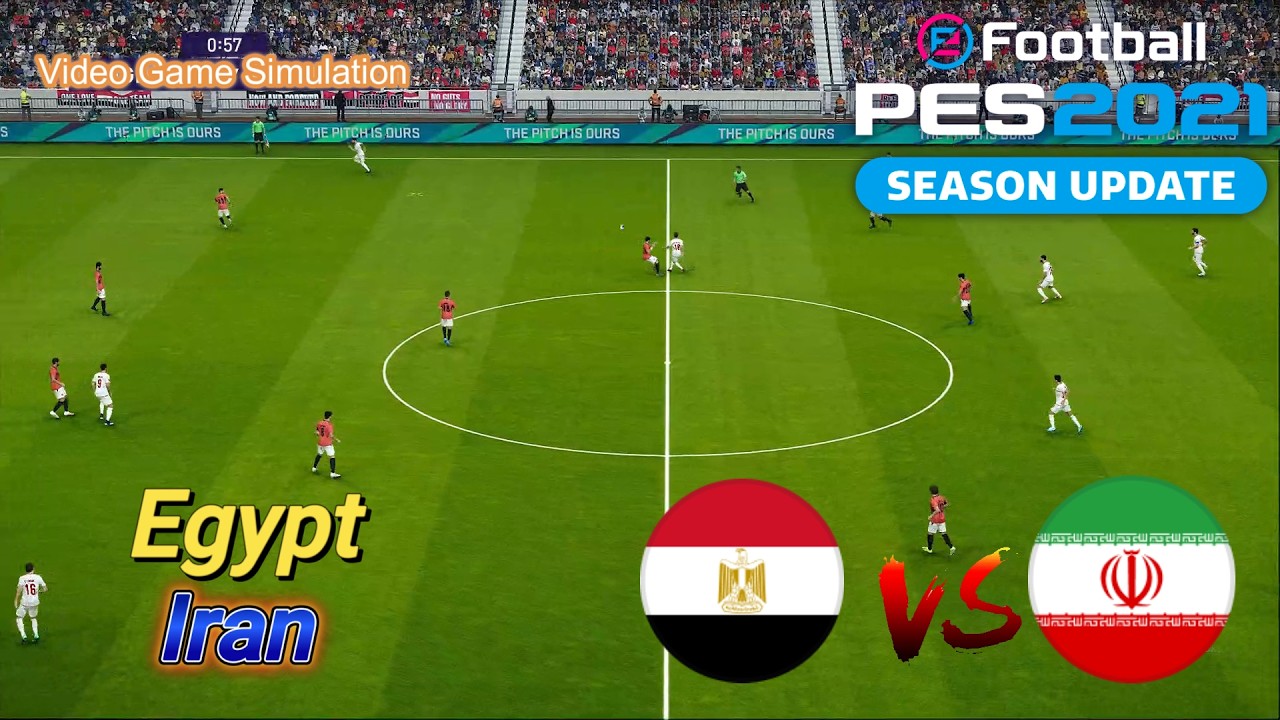 🔴 Egypt vs Iran Live | World Cup 2026 | مباراة مصر وإيران مباشرة | Video Game Simulation