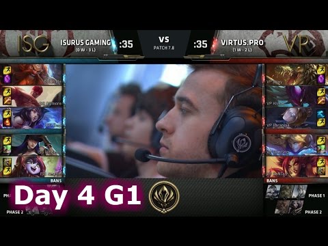 Isurus Gaming (LAS) vs Virtus Pro (CIS) | Day 4 LoL MSI 2017 Play-In | ISG vs VP MSI 2017