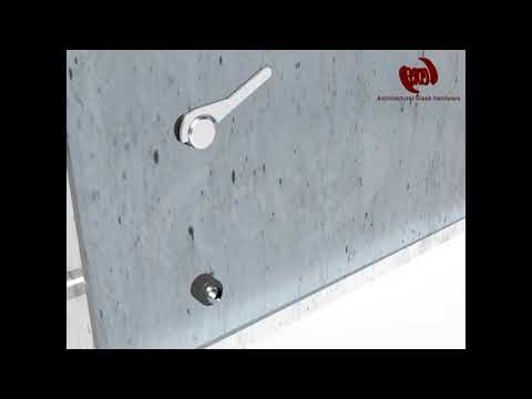 Stainless steel silver glass railing stud, for door