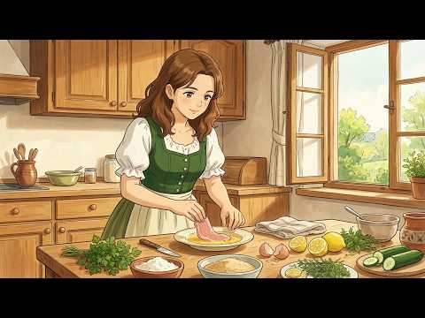🇦🇹 Austria - Wiener Schnitzel and Pressed Flower Countryside Art | Ghibli Slow Living