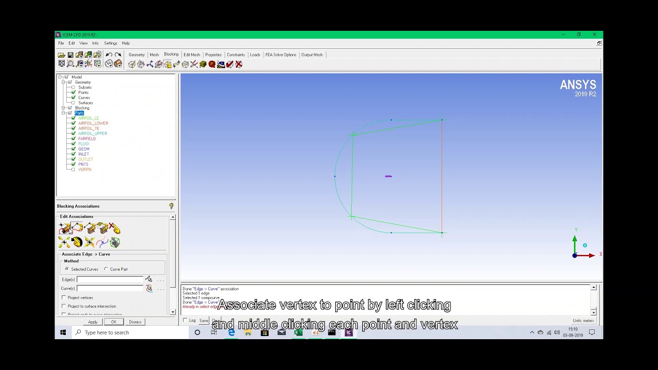 ICEM CFD [ C Grid ] Tutorial | L. Prawin