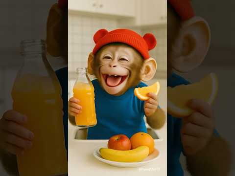 Look to baby monkey laughing 😂