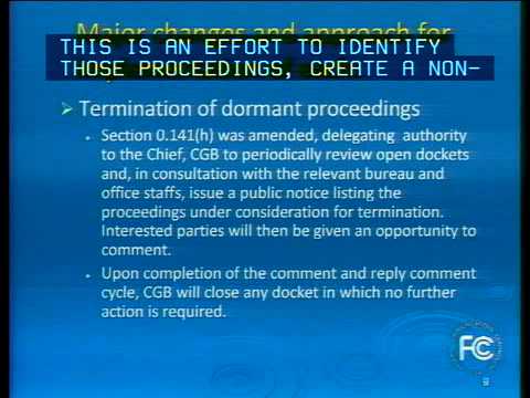 Tutorial on FCC's Revised Ex Parte and Procedural Rules