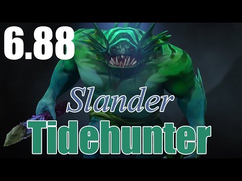 Tide Hunter 6.88 SS.Slander Dota 2 Pro Gameplay