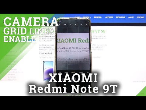 How to Switch On / Off Camera Gridlines in Xiaomi Redmi Note 9T - Create Perfect Composition