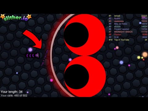 Slither.io A.I. Enderman Minecraft Vs Giant Snakes - Epic Skin Slitherio Vip Best Gameplay - Record