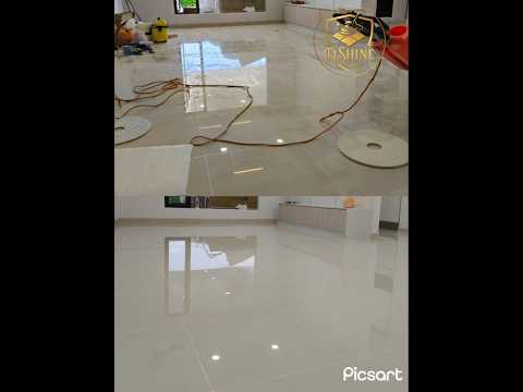 After beautiful grouting on the tile floor, transform your floor into a dazzling highlight
