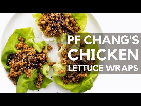 Copycat SECRET Recipe! PF Chang's Chicken Lettuce Wraps!