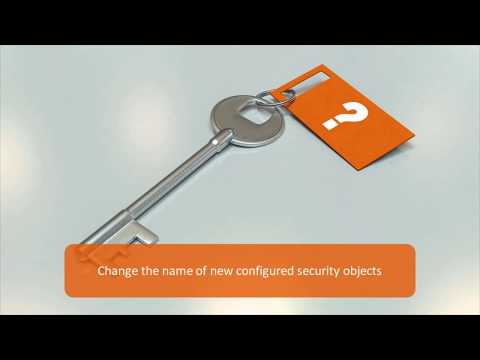 Change the name of new configured security objects