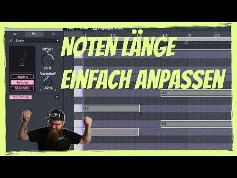 Ableton Live 12 Span - MIDI-Noten anpassen