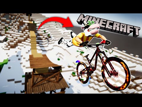 Unbelievable: Biking in Minecraft! (Descenders)