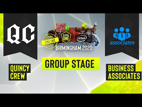 Dota2 - Quincy Crew vs. Business Associates - Game 2 - ESL One Birmingham 2020 - Group Stage - NA