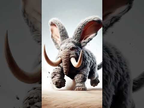 Animal fusion Kingdom p60 #animals #fusion #hybrids #elephant #zebra #wolf #trendingshorts