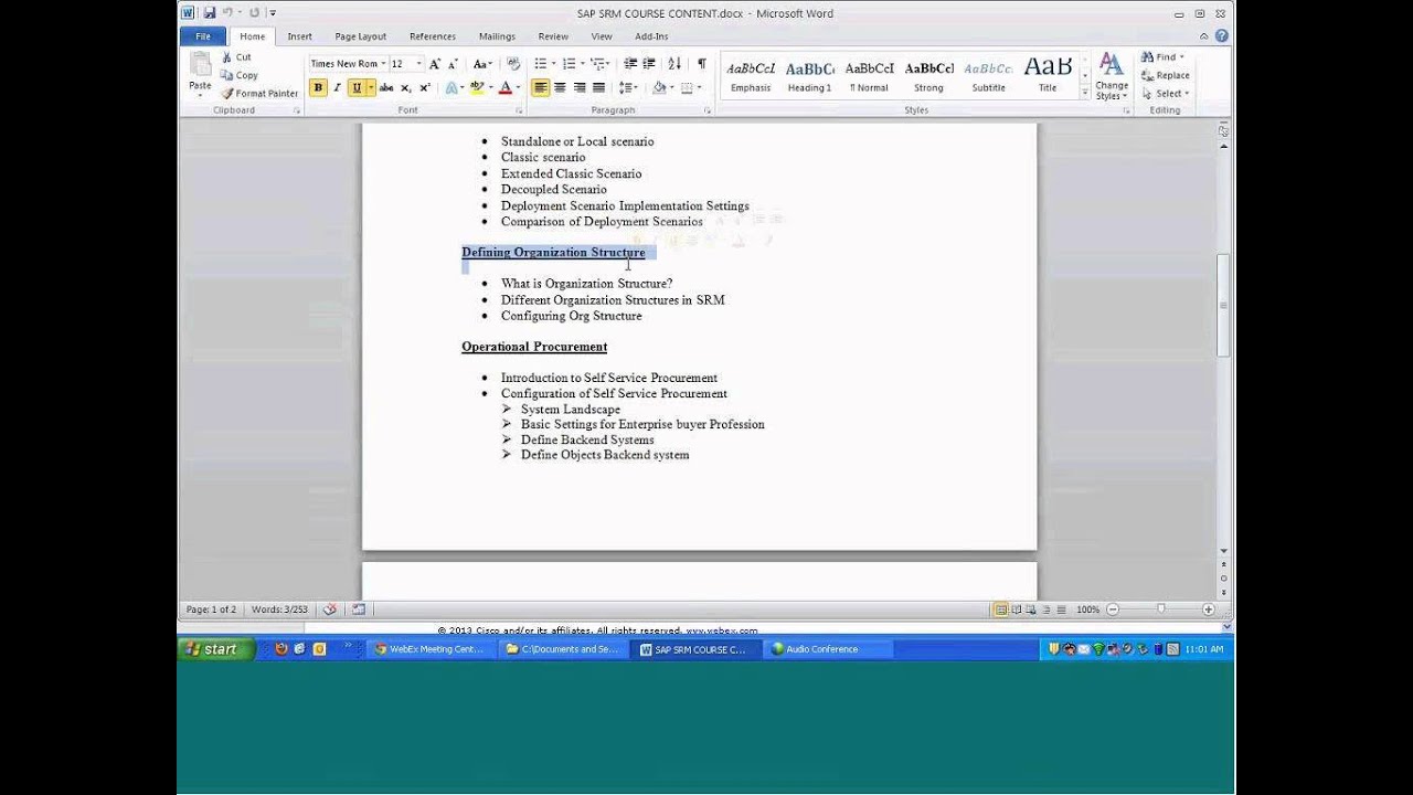 SAP SRM Online Training | SAP SRM Training