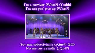 Glee - Survivor - I will survive / Sub spanish with lyrics