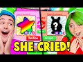 WE *Actually* SURPRISED EACH OTHER With Our DREAM PETS!? Opposites TRADING CHALLENGE Adopt Me Roblox