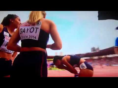Zurich 2014 Women 4x400 m relay final, incredible victory in the last inches