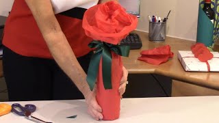 How to Wrap a Bottle for Valentines Day