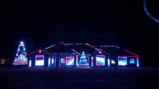 The Greatest Showman Christmas Lights House (Full show)