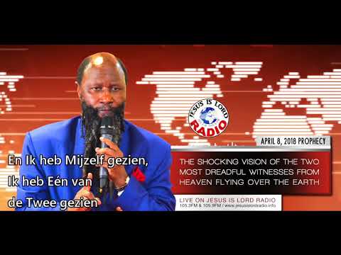 SCHOKKEND VISIOEN VAN DE TWEE HOOGST ONTZAGWEKKENDE GETUIGEN VAN DE HEMEL DIE BOVEN DE AARDE VLIEGEN