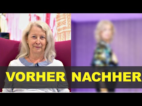 Vorher Nachher Überraschung Ü60 🥹 Graue Haare mit Naturwelle neu definiert👩🏻‍🦳