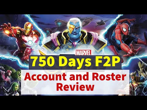My 750 Days Account and Roster Review - Free to Play, Dark Dimension | Marvel Strike Force