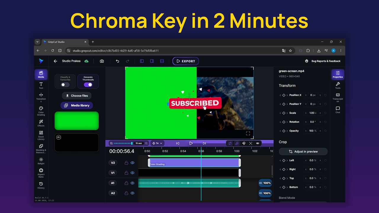 GrepCut video preview