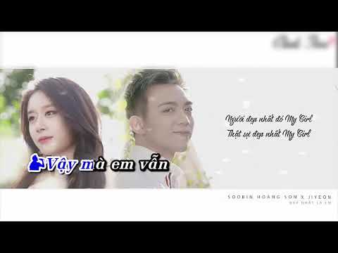 Đẹp Nhất Là Em | Karaoke | - SoBIN Hoàng Sơn/Jiyeon | Beat dễ hát