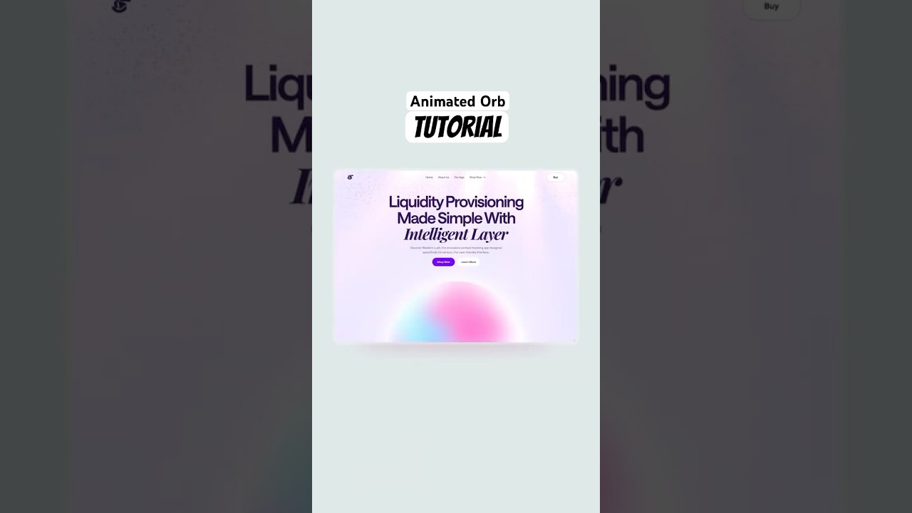 Animated Orb Tutorial Figma.