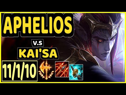 ABLE (APHELIOS) vs KAI'SA - 11/1/10 KDA BOTTOM ADC CHALLENGER GAMEPLAY - KR