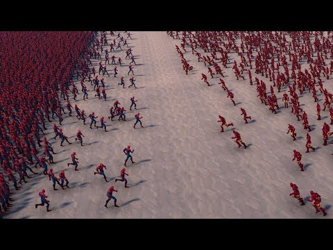 20000 SPIDERMAN vs 20000 IRON MAN - Ultimate Epic Battle Simulator