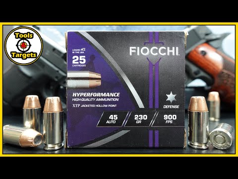 Fiocchi Slow-Pokey!...Fiocchi Defense Dynamics .45 Auto Self-Defense AMMO Ballistic Gel Test!
