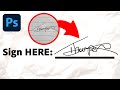 How To Convert a Signature Into a Digital Signature with Photoshop (Paper to Digital)