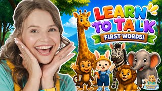 Learn to Talk for Toddlers with Silly Miss Lily | Animals, Counting, & First Words | Toddler Videos