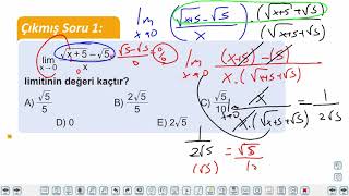 Eğitim Vadisi AYT Matematik 14.Föy Türev 1 Konu Anlatım Videoları