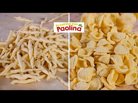 PASTA fresca FATTA IN CASA. SENZA UOVA.๐ 2 ricette da non perdere! TROFIE E ORECCHIETTE