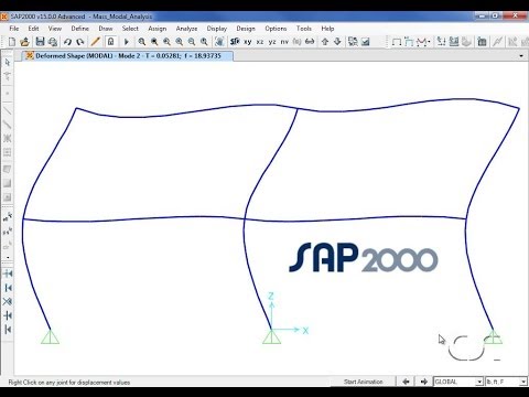 SAP2000 - 04 Mass and Modal Analysis: Watch & Learn