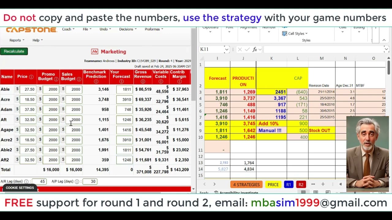 Capsim Round 4 Guide and Tips - Top results 999 - VVIP2A
