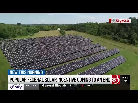Popular federal solar incentive coming to an end