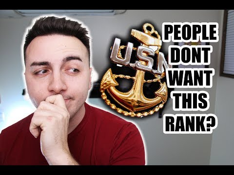 PEOPLE DON'T WANT TO BECOME A CHIEF IN THE NAVY?