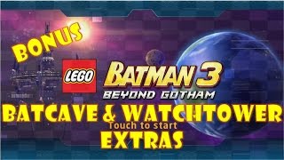 LEGO Batman 3: Beyond Gotham (3DS) - Free Play: Batcave/Watchtower 100% Guide (Collectibles)