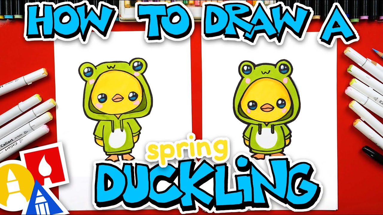 How To Draw A Spring Duckling