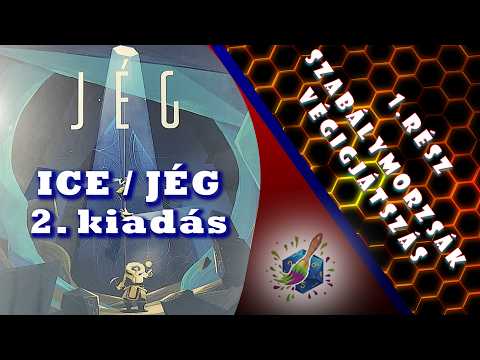 JÉG/ICE 2, kiadás előkészületek, szabály morzsák, végigjátszás szóló módban 1,rész - Painting and Game