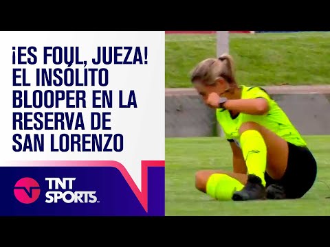 ¡ES FOUL, JUEZA! 😅 EL INSÓLITO BLOOPER EN LA RESERVA DE SAN LORENZO 🔵🔴