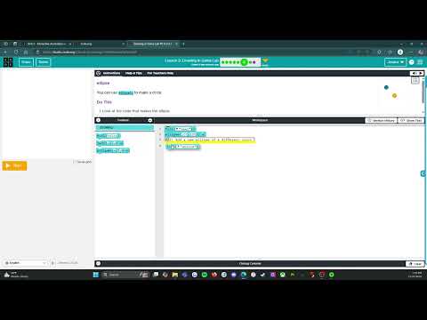 Code.org - CS Discoveries - Unit 3: Interactive Animations & Games: Lesson 3: Level 6
