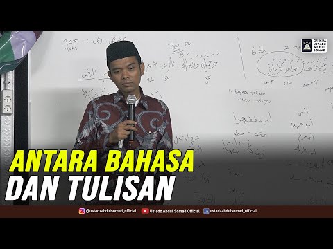 ANTARA BAHASAN DAN TULISAN Taqmir.com