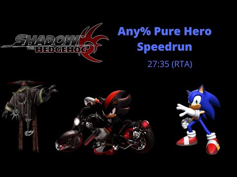 Shadow the Hedgehog Pure Hero Any% Speedrun - 27:35 RTA